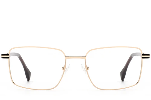 Rectangular Golden Metal Glasses #BS2012-1005
