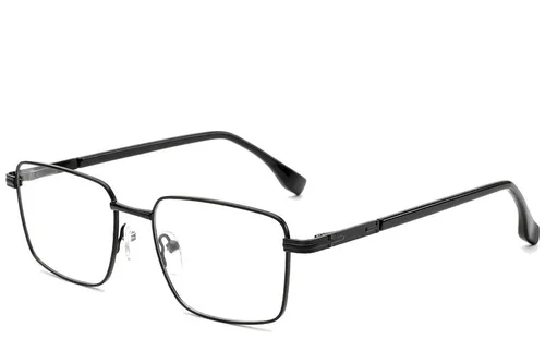 Lunettes rectangulaires en métal noir #BS2012-1007