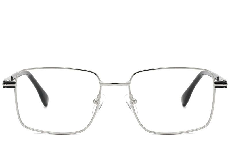 Rectangular Silver Metal Glasses #BS2012-1008