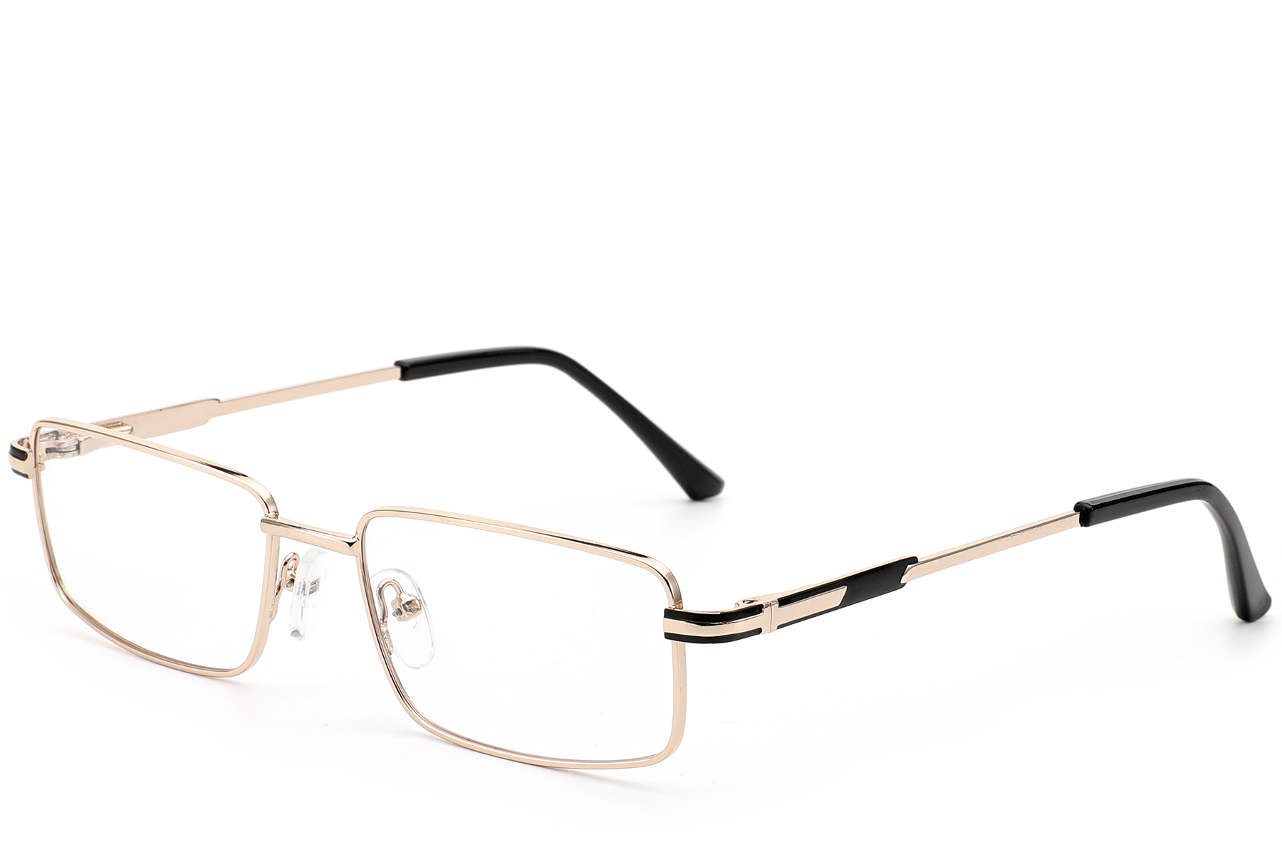 Rectangular Golden Metal Glasses #BS2012-1010
