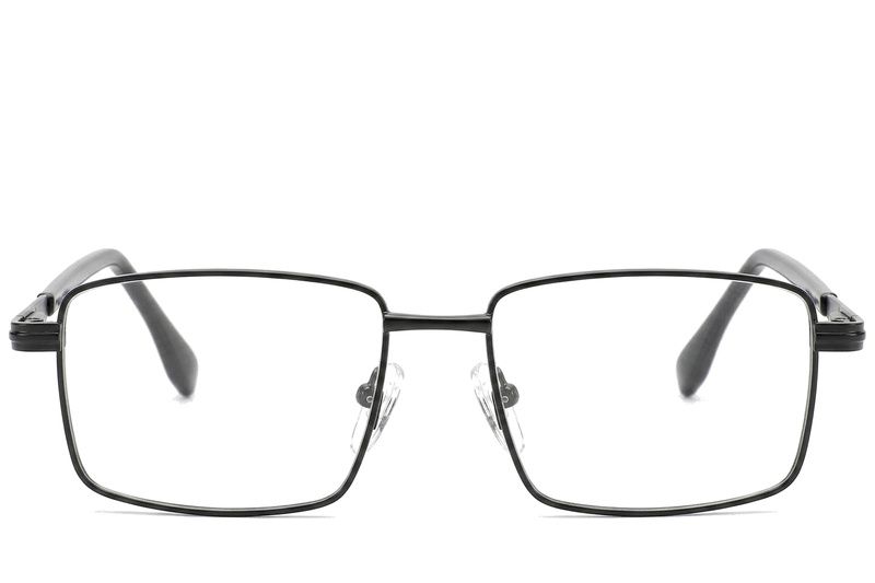 Rectangular Black Metal Glasses #BS2012-1019