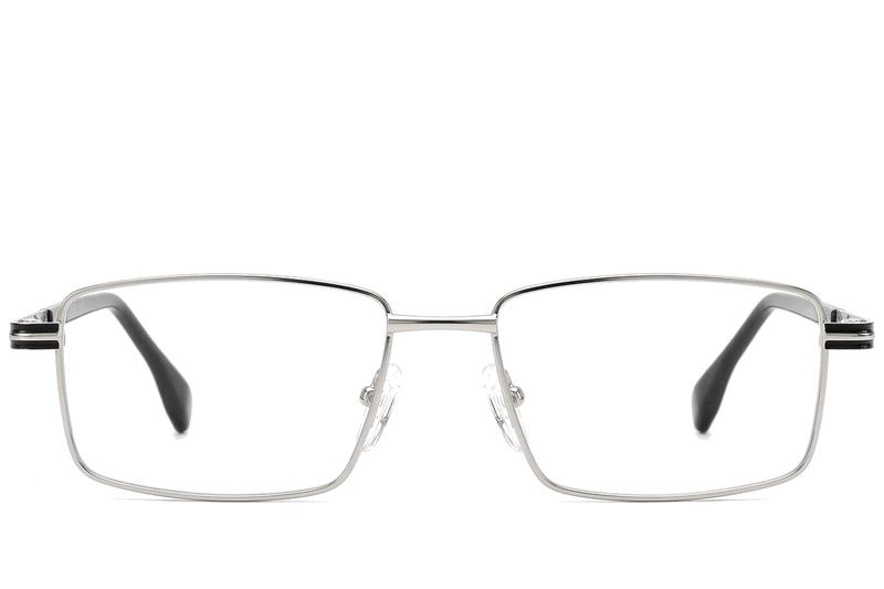 Rectangular Silver Metal Glasses #BS2012-1020