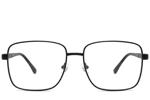 Lunettes rectangulaires en métal noir #BS2012-1023
