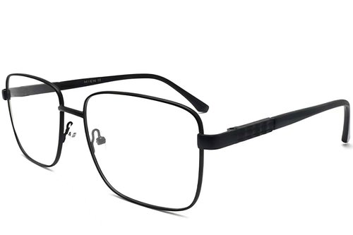 Lunettes rectangulaires en métal noir #BS2012-1023