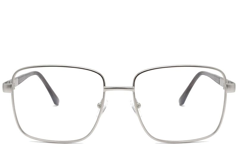 Rectangular Silver Metal Glasses #BS2012-1027