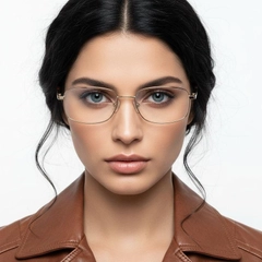 Vasos rectangulares de metal dorado #BS2012-1028