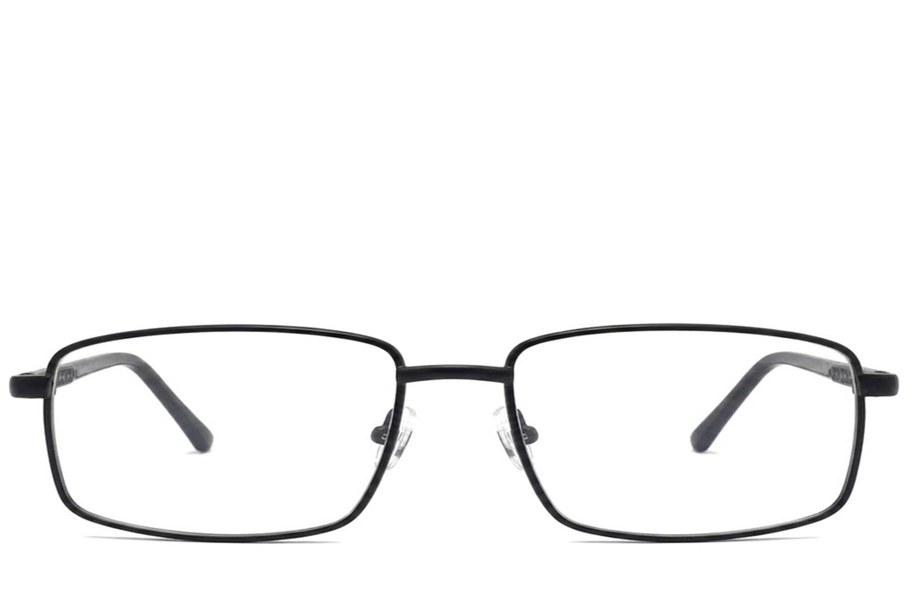 Gafas rectangulares de metal negro #BS2012-1029