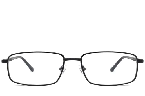 Lunettes rectangulaires en métal noir #BS2012-1029