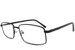 Gafas rectangulares de metal negro #BS2012-1029