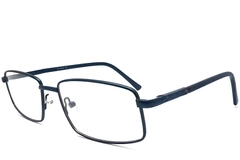 Gafas rectangulares de metal azul #BS2012-1030
