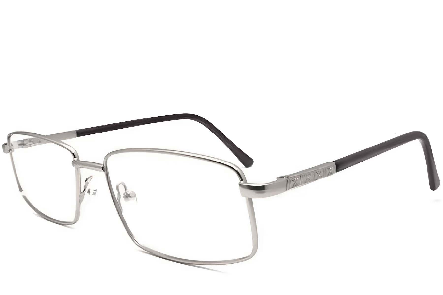 Rectangular Silver Metal Glasses #BS2012-1032