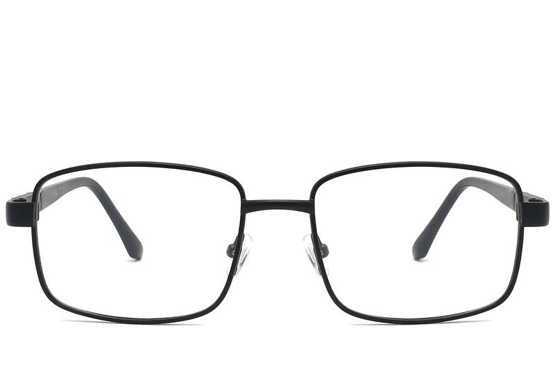 Rectangular Black Metal Glasses #BS2012-1034