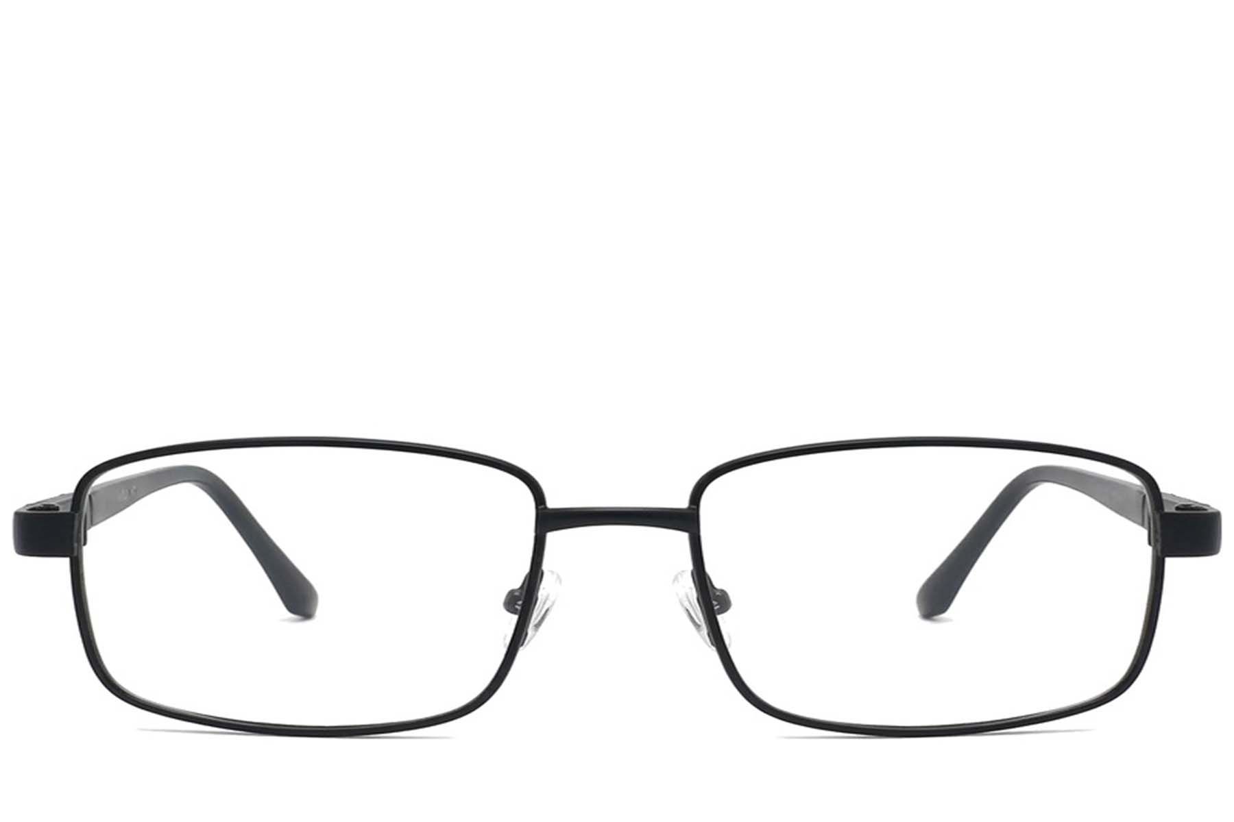 Rectangular Black Metal Glasses #BS2012-1034