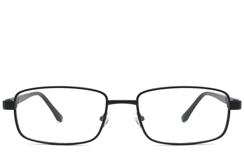 Lunettes rectangulaires en métal noir #BS2012-1034