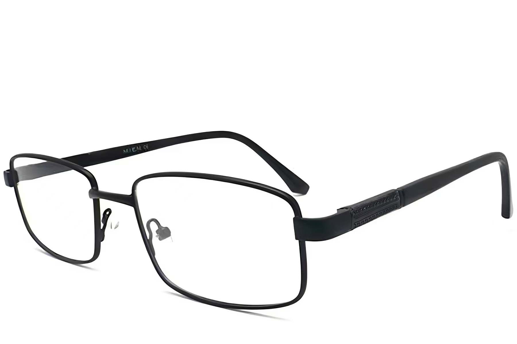 Rectangular Black Metal Glasses #BS2012-1034