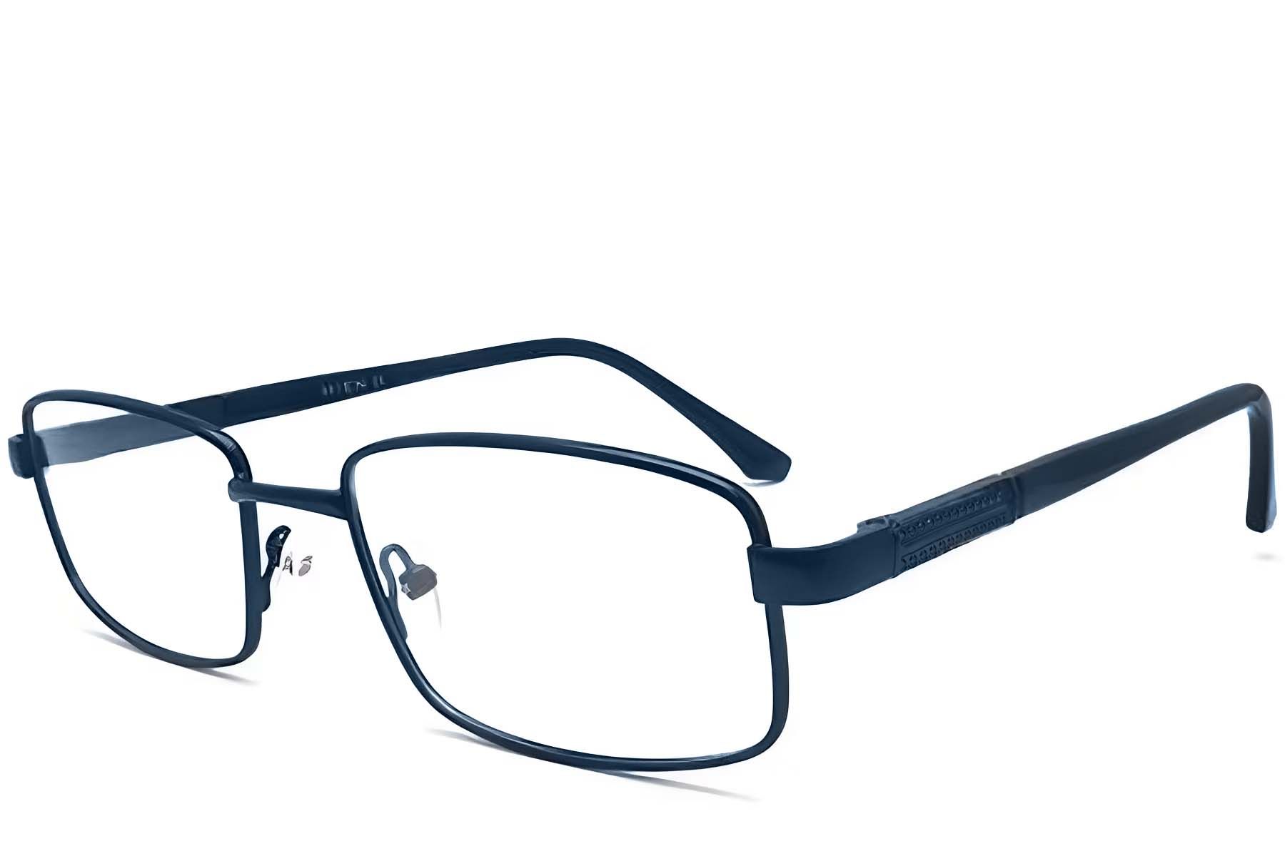 Gafas rectangulares de metal azul #BS2012-1036