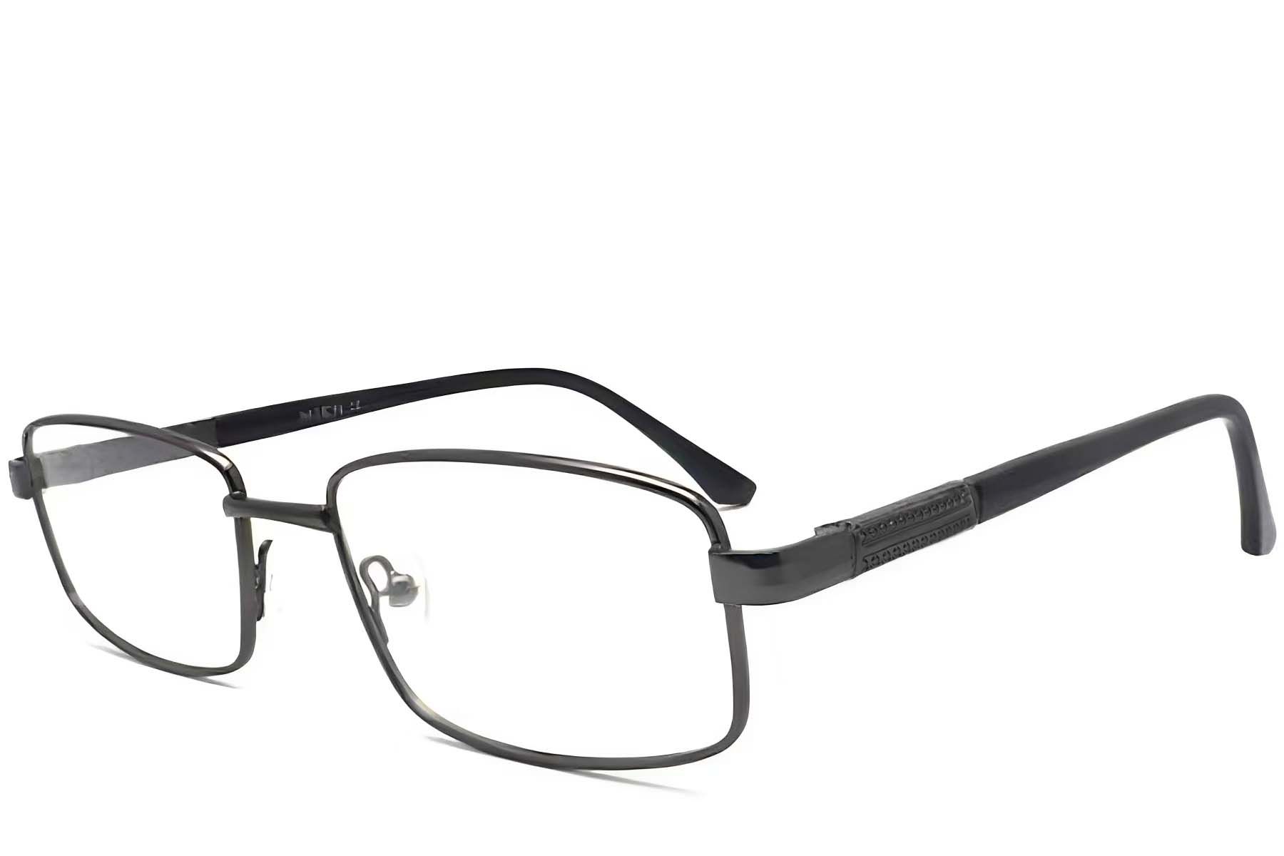 Rectangular Grey Metal Glasses #BS2012-1037