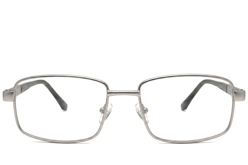 Rectangular Silver Metal Glasses #BS2012-1038