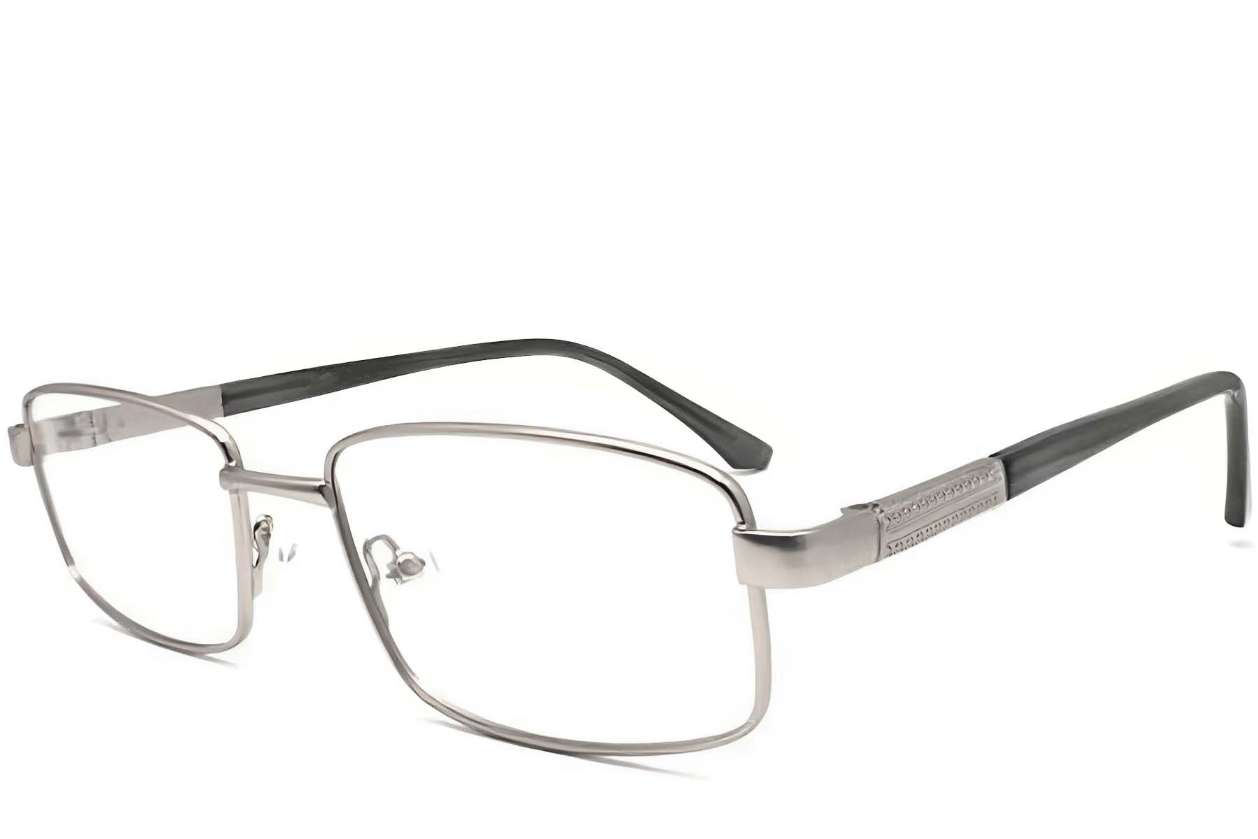 Rectangular Silver Metal Glasses #BS2012-1038