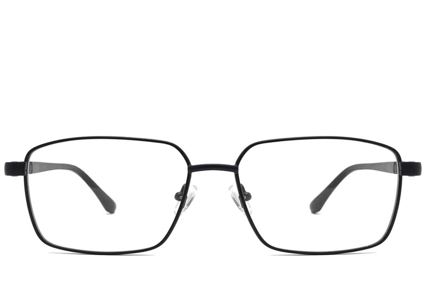 Rectangular Black Metal Glasses #BS2012-1040