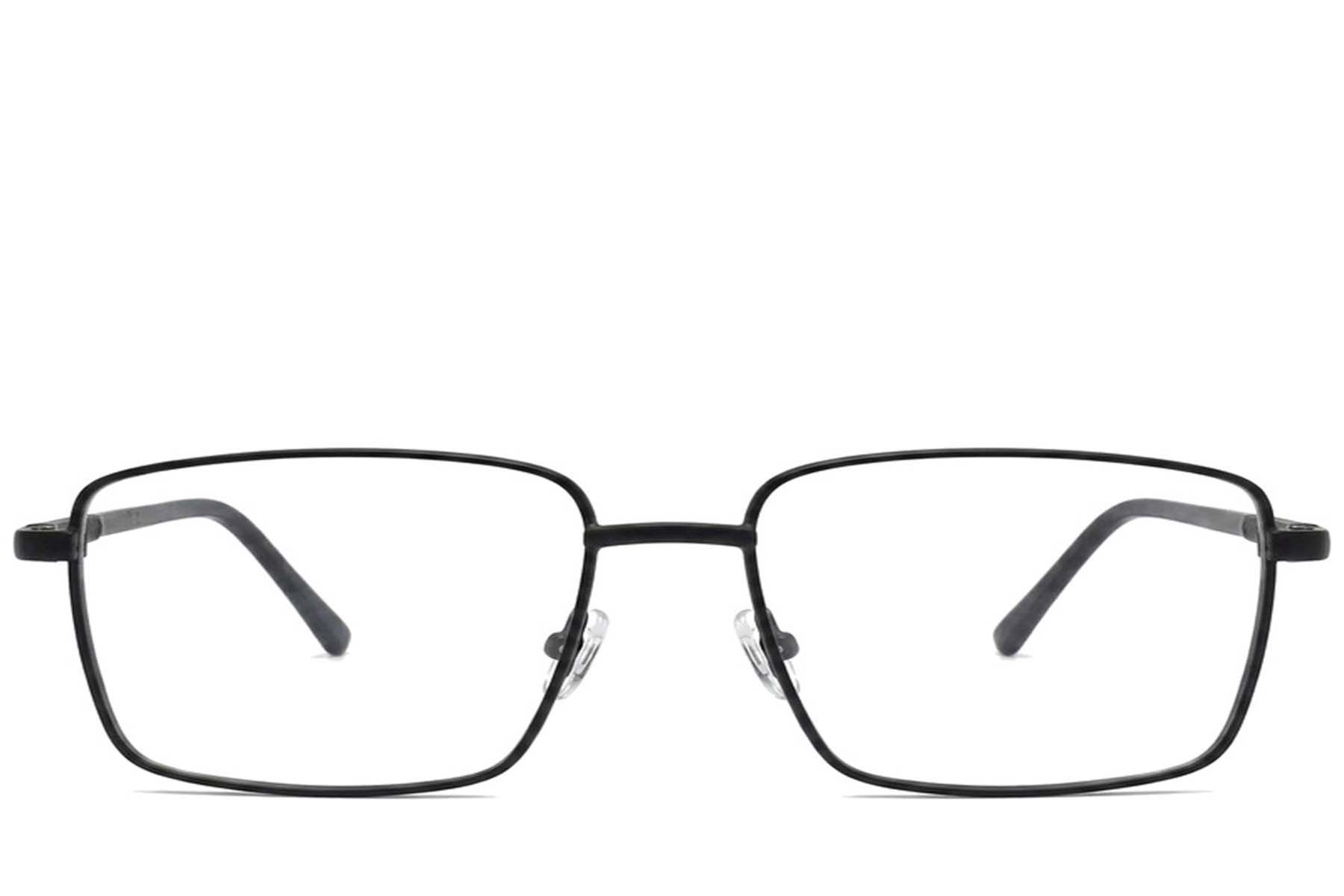 Rectangular Black Metal Glasses #BS2012-1045