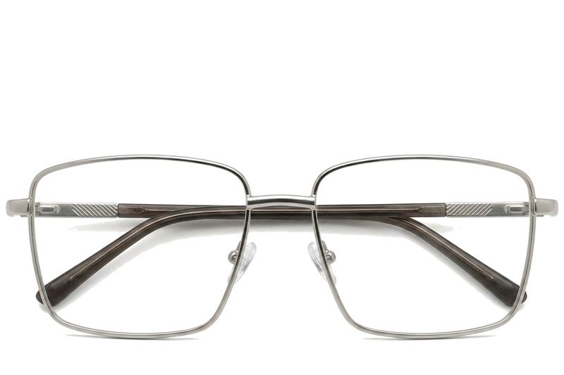 Rectangular Silver Metal Glasses #BS2012-1048