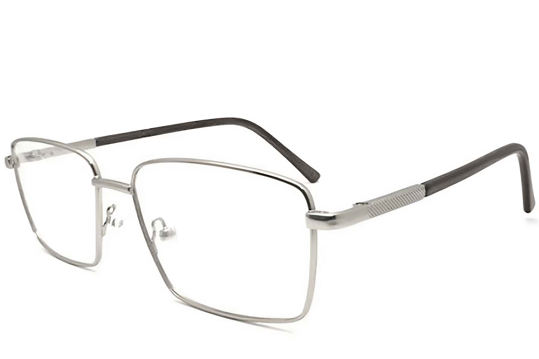 Rectangular Silver Metal Glasses #BS2012-1048