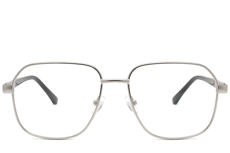 Rectangular Silver Metal Glasses #BS2012-1053