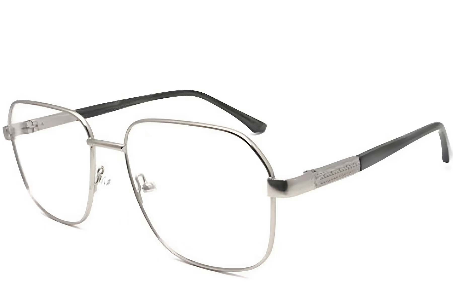 Rectangular Silver Metal Glasses #BS2012-1053