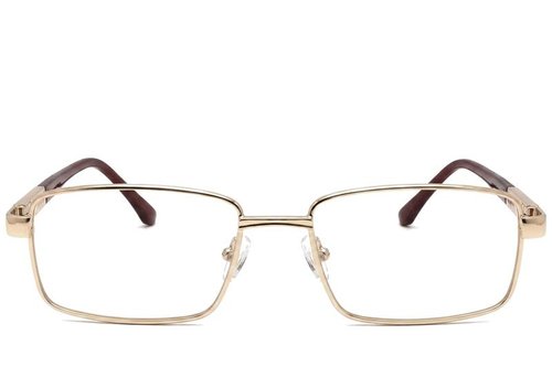 Lunettes rectangulaires en métal doré #BS2012-1054