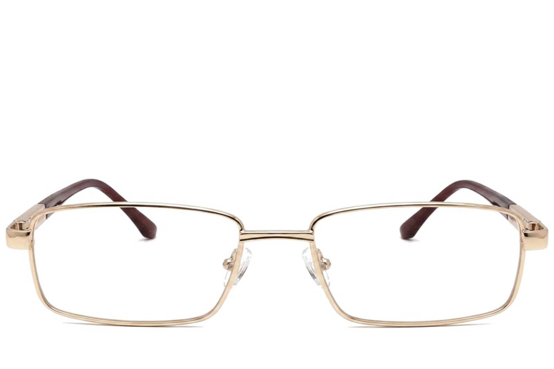 Rectangular Golden Metal Glasses #BS2012-1054