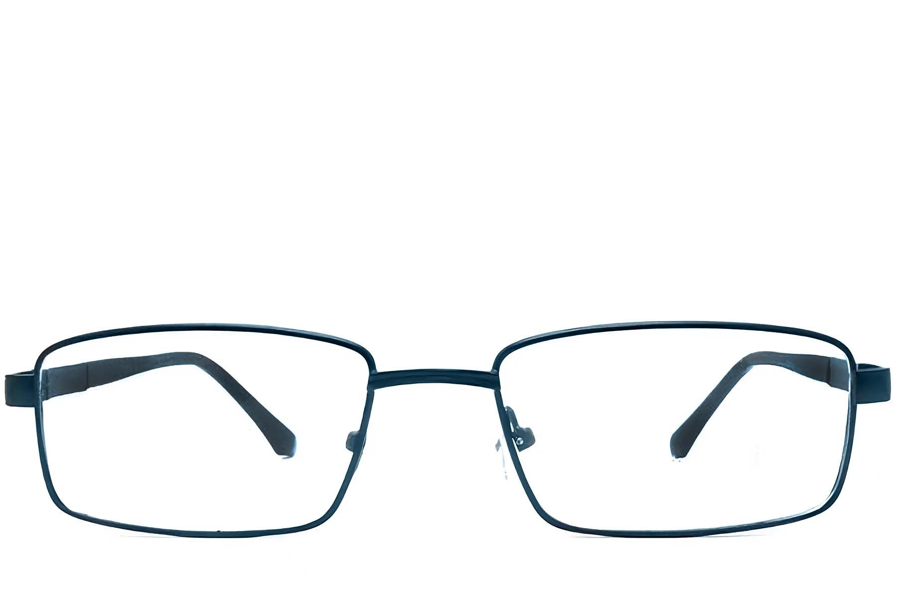 Rectangular Blue Metal Glasses #BS2012-1057