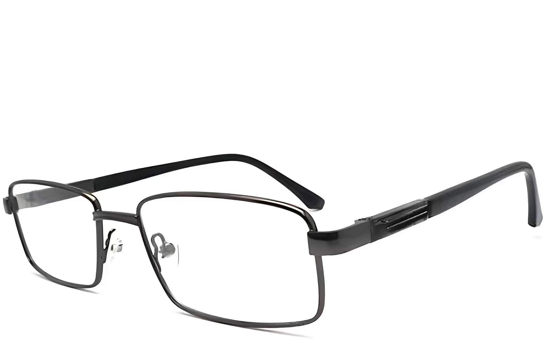Rectangular Grey Metal Glasses #BS2012-1058