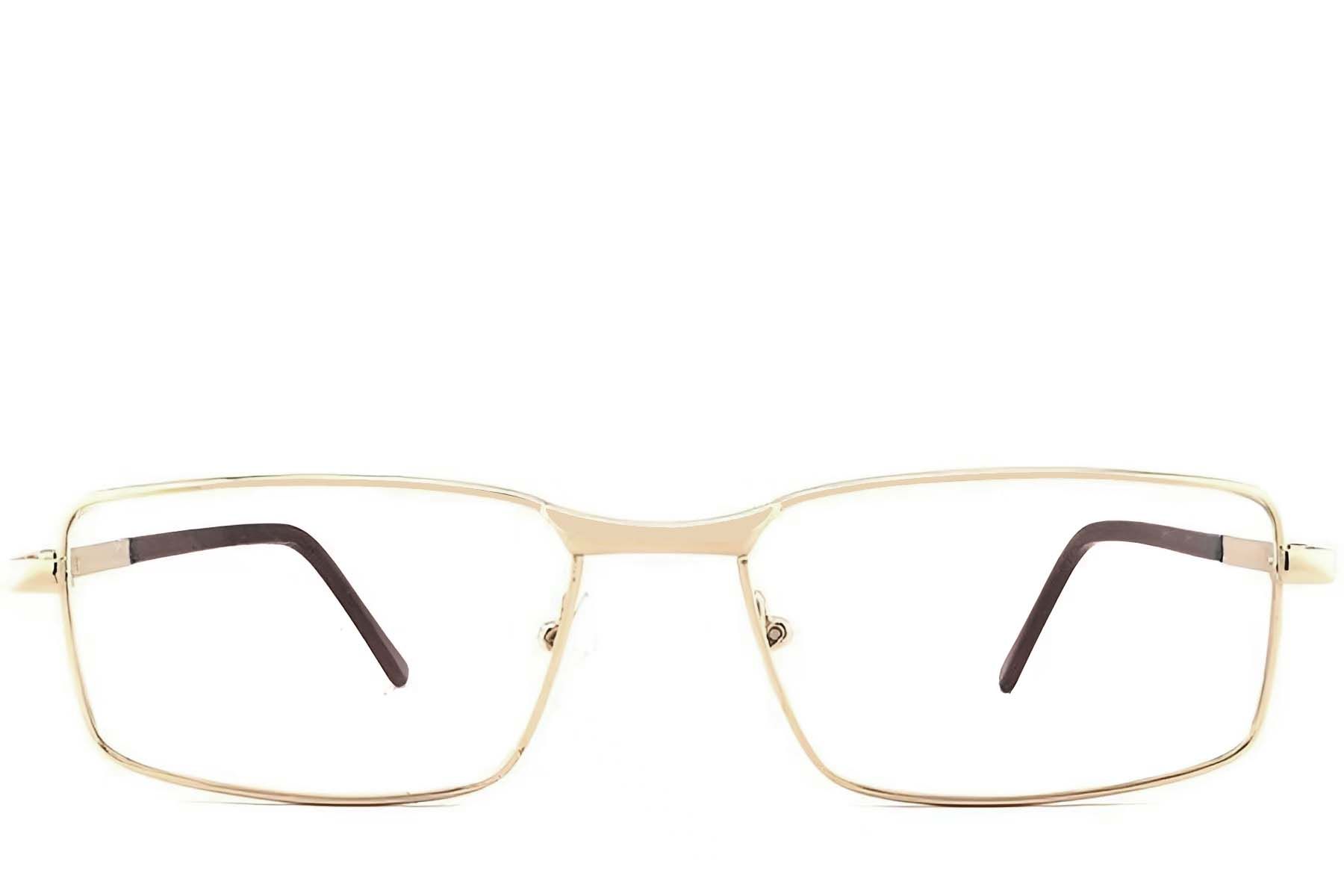 Rectangular Golden Metal Glasses #BS2012-1060