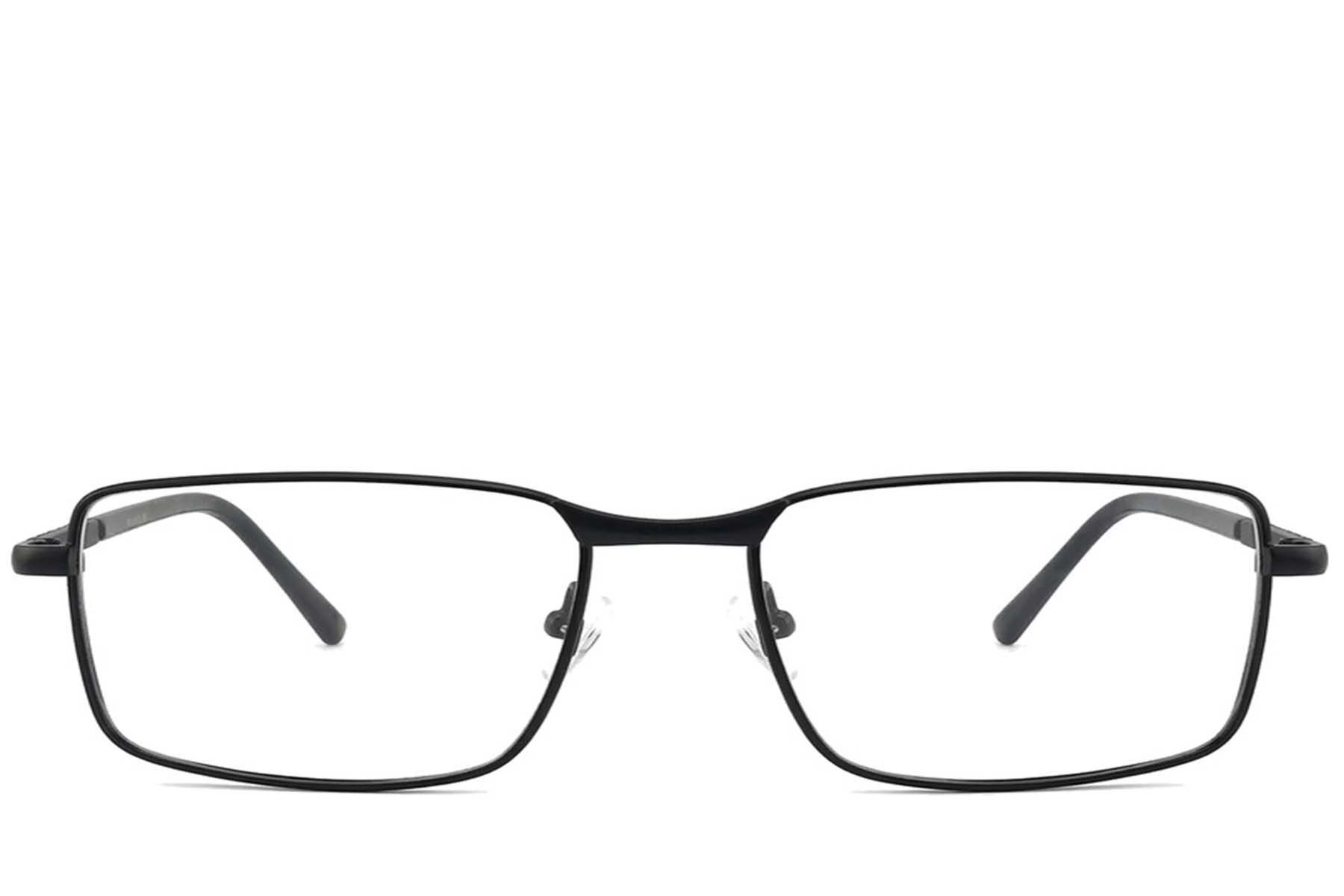 Gafas rectangulares de metal negro #BS2012-1061