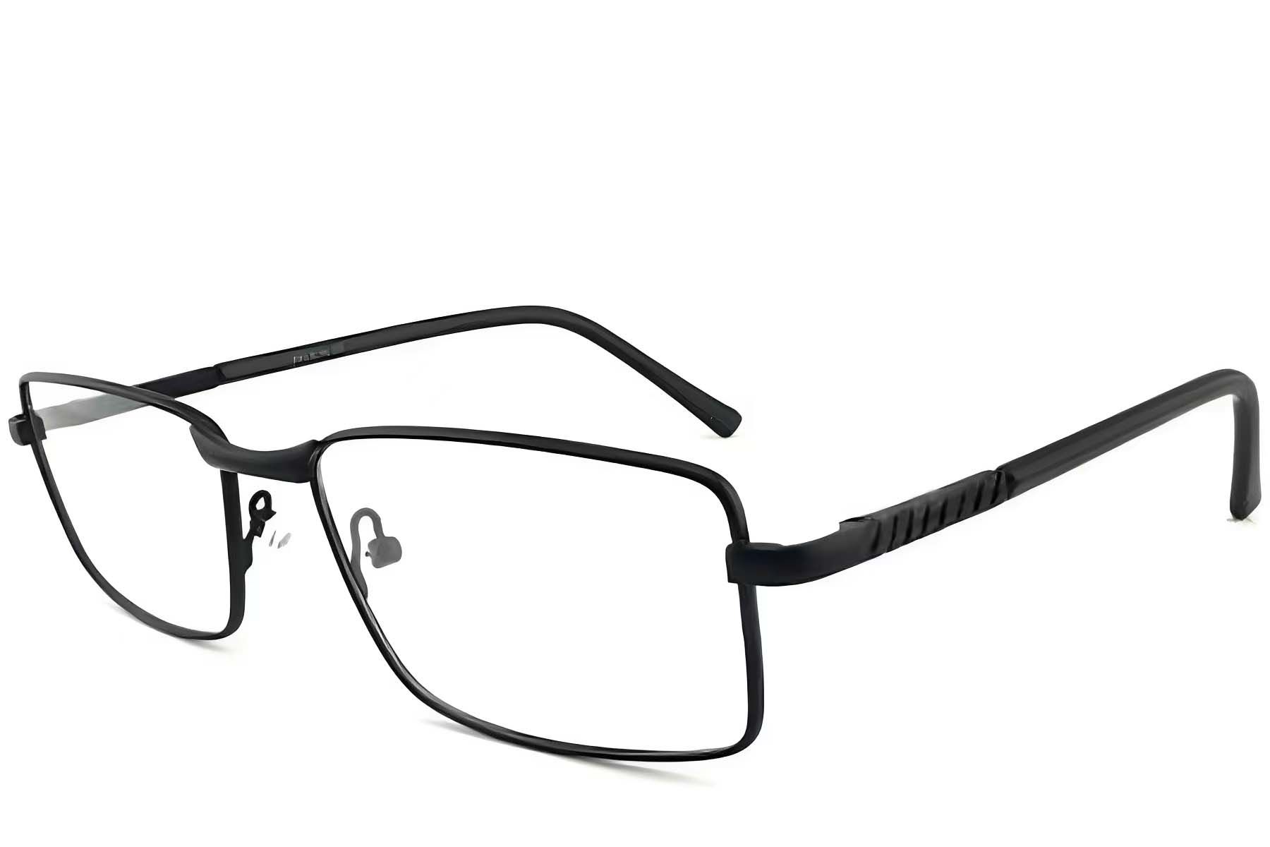Rectangular Black Metal Glasses #BS2012-1061