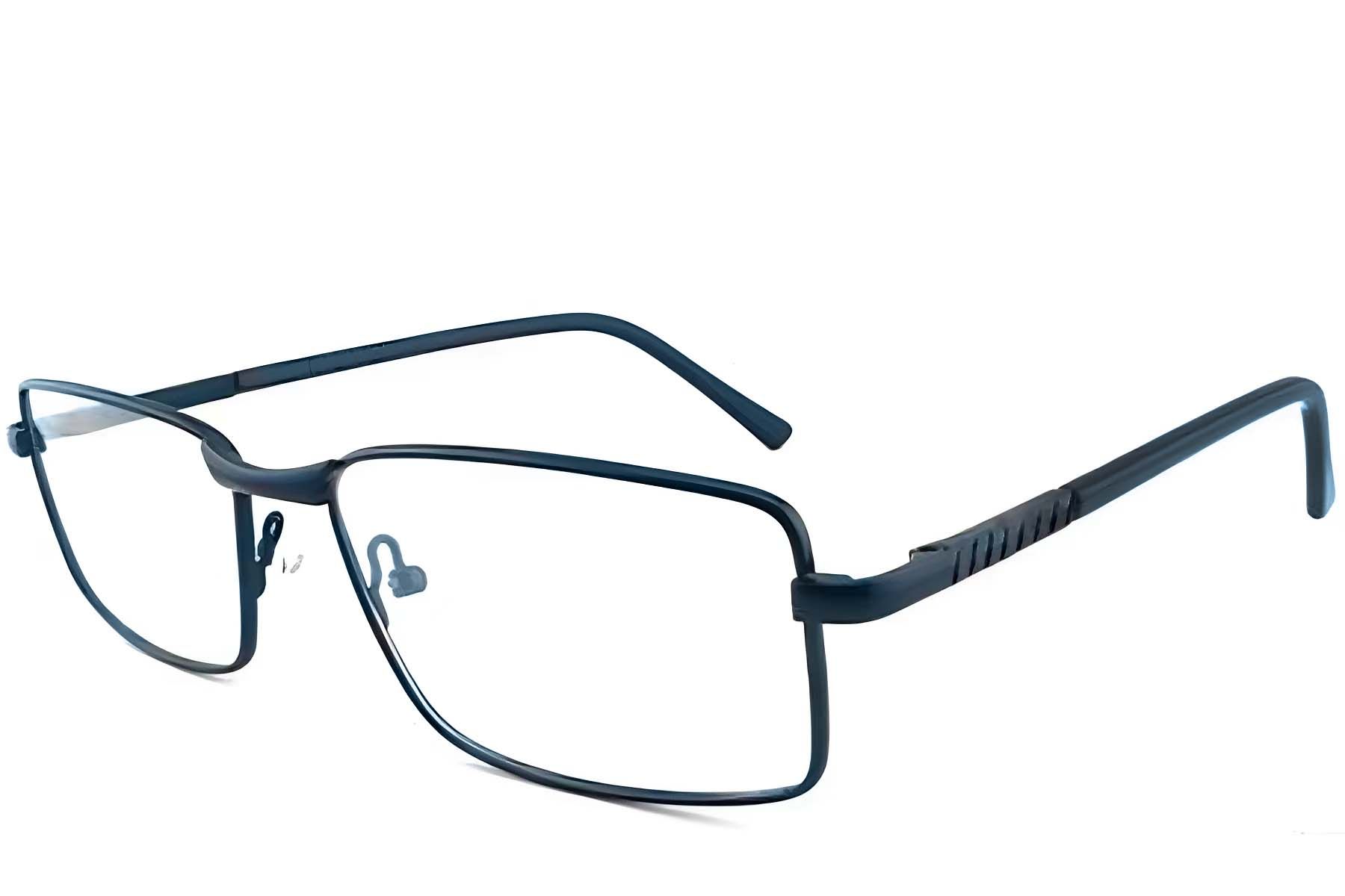 Rectangular Blue Metal Glasses #BS2012-1063