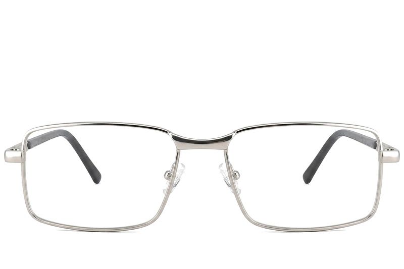 Rectangular Silver Metal Glasses #BS2012-1065