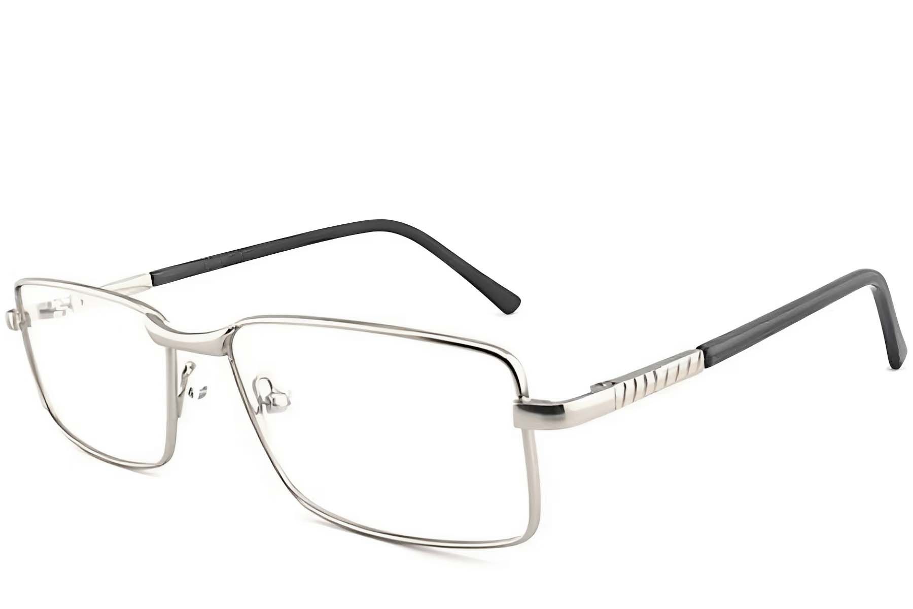 Rectangular Silver Metal Glasses #BS2012-1065