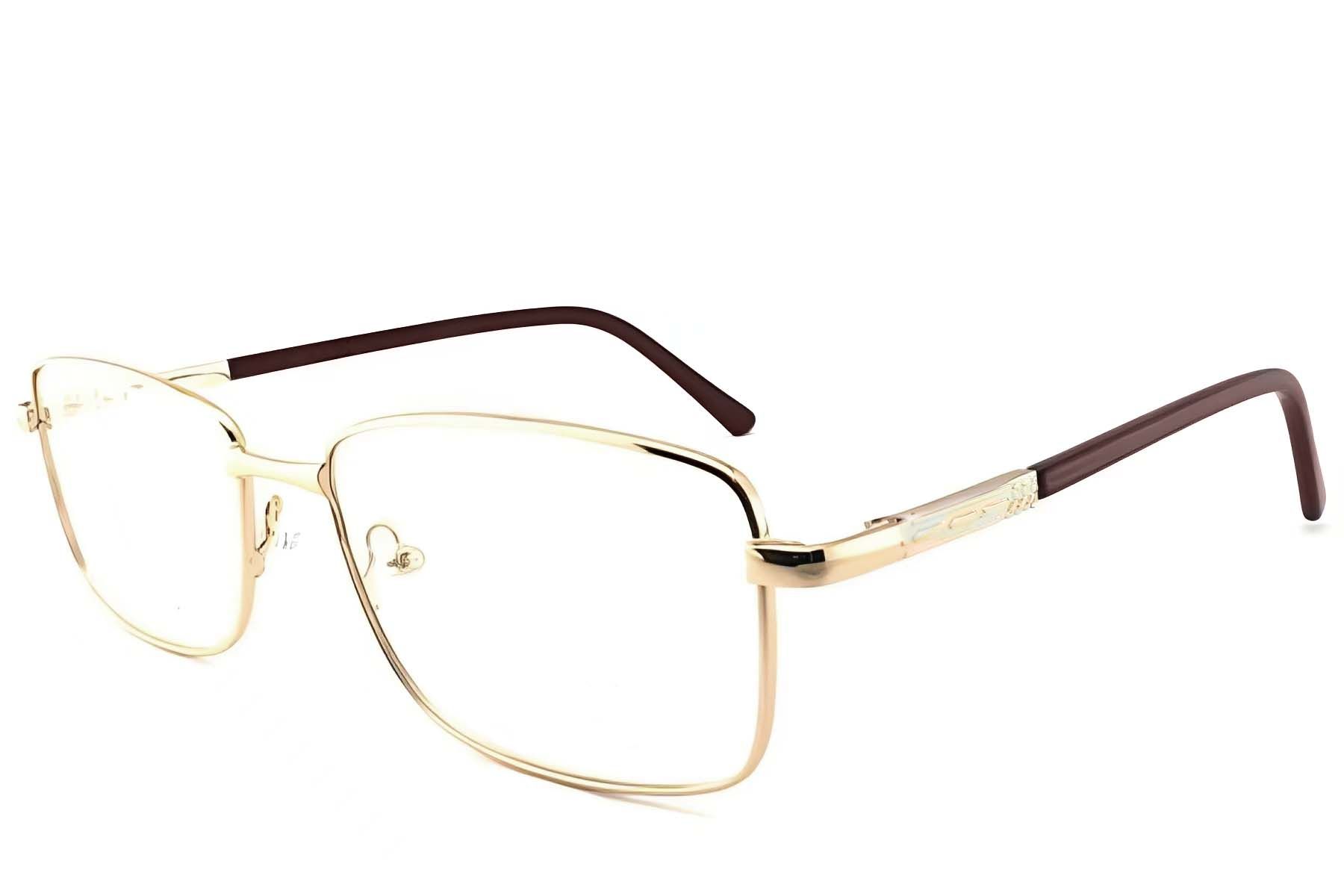Rectangular Golden Metal Glasses #BS2012-1066