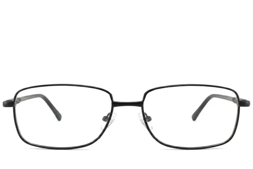Lunettes rectangulaires en métal noir #BS2012-1067