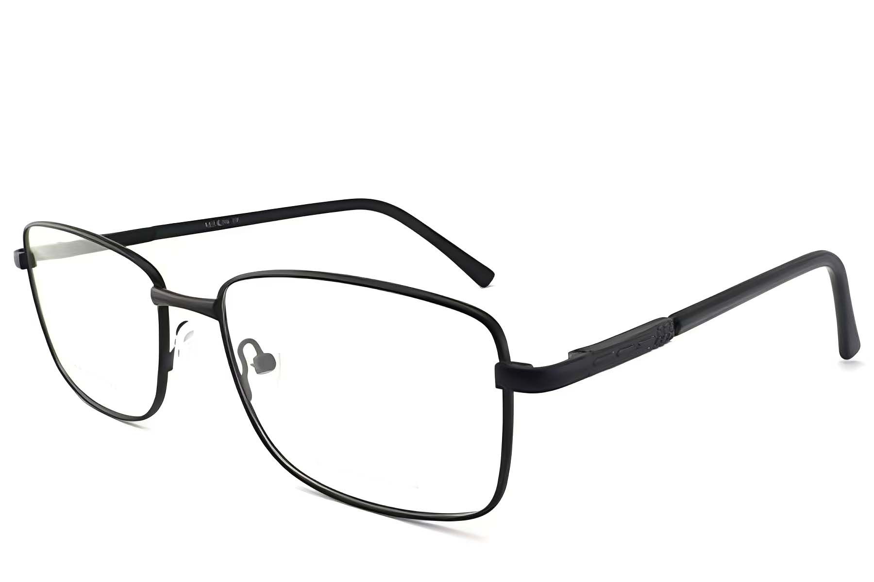 Rectangular Black Metal Glasses #BS2012-1067