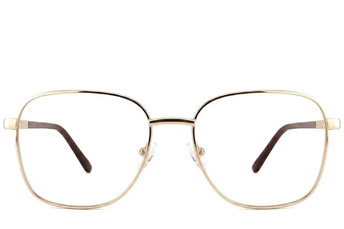 Lunettes ovales en métal doré #BS2012-1072