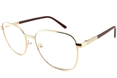 Oval Golden Metal Glasses #BS2012-1072