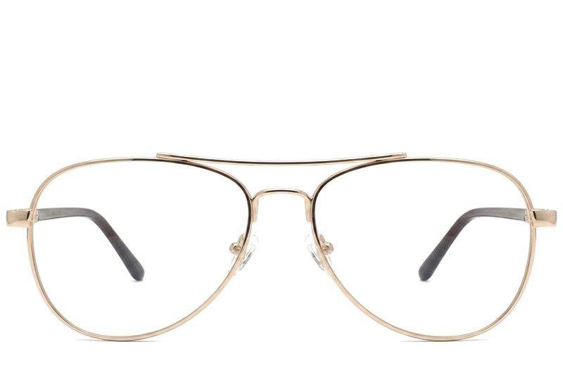 Aviator Golden Metal Glasses #BS2012-1077