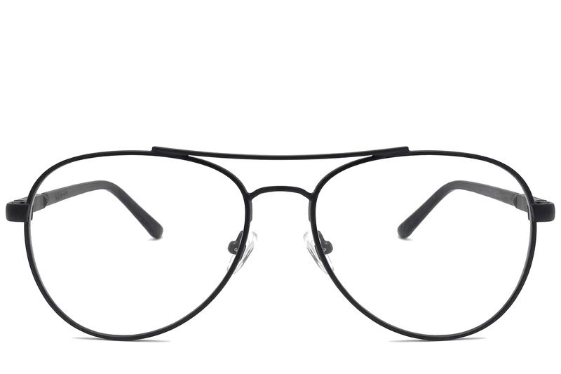 Aviator Black Metal Glasses #BS2012-1078