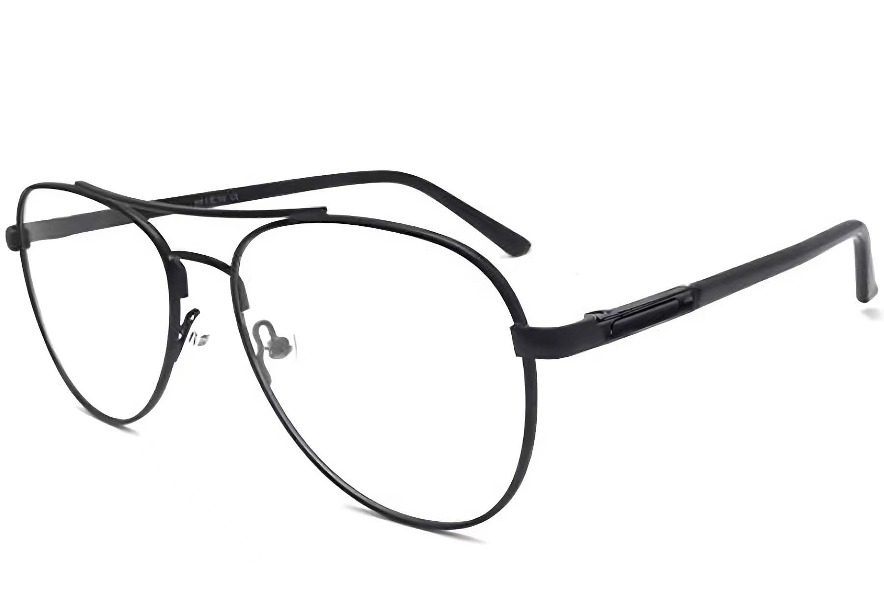 Aviator Black Metal Glasses #BS2012-1078