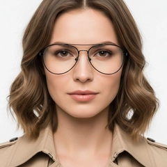 Aviator Black Metal Glasses #BS2012-1078