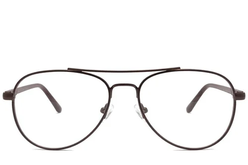 Lunettes aviateur en métal marron #BS2012-1079
