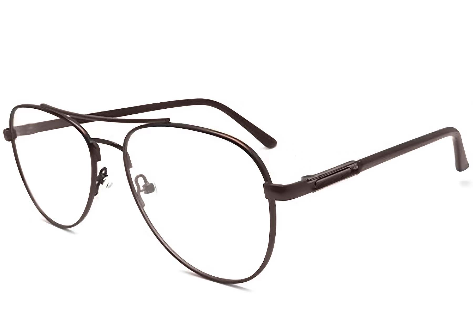 Aviator Brown Metal Glasses #BS2012-1079